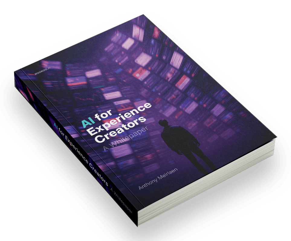 Image of a book titled: AI for Experience Creators