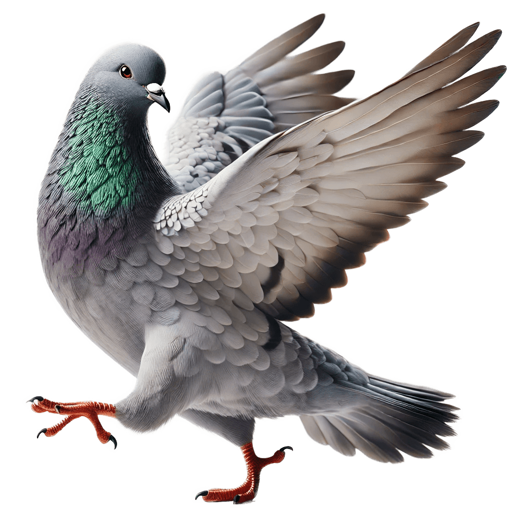 A team of pigeon assistants